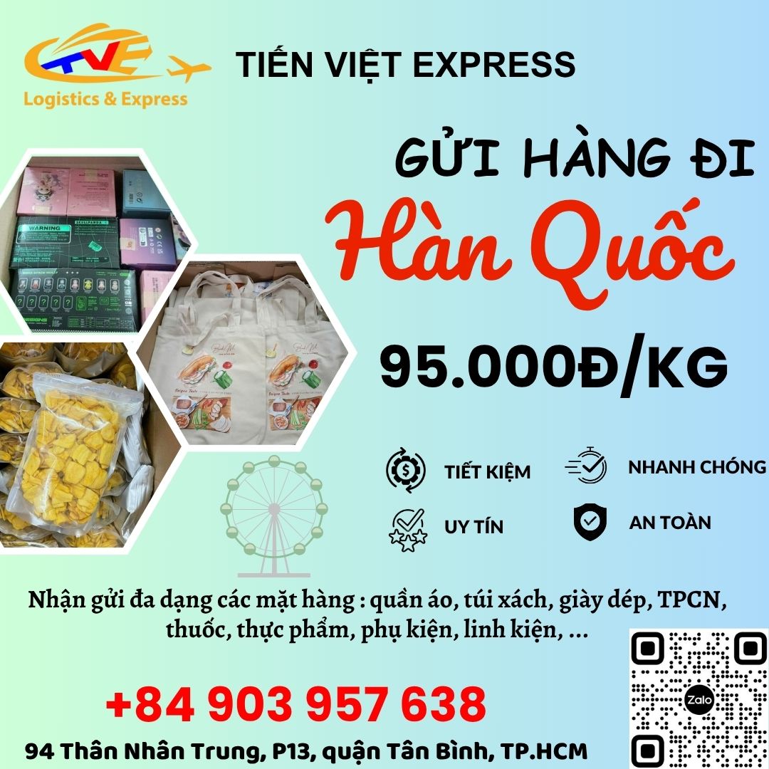 Gửi hàng đi Hàn Quốc - Tiến Việt Express